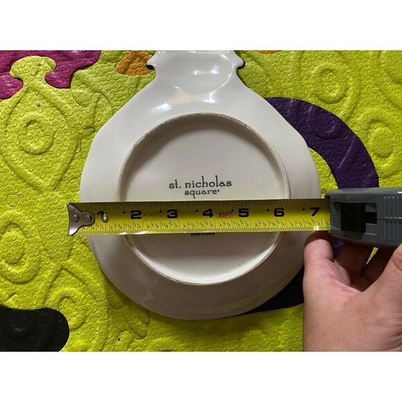 Yuletide Plate COOKIES FOR SANTA Christmas Holiday Snowman - Picture 3 of 3